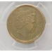 AUSTRALIA 2000 . ONE 1 DOLLAR COIN . ERROR . MULE . STRUCK ON TEN 10 CENTS